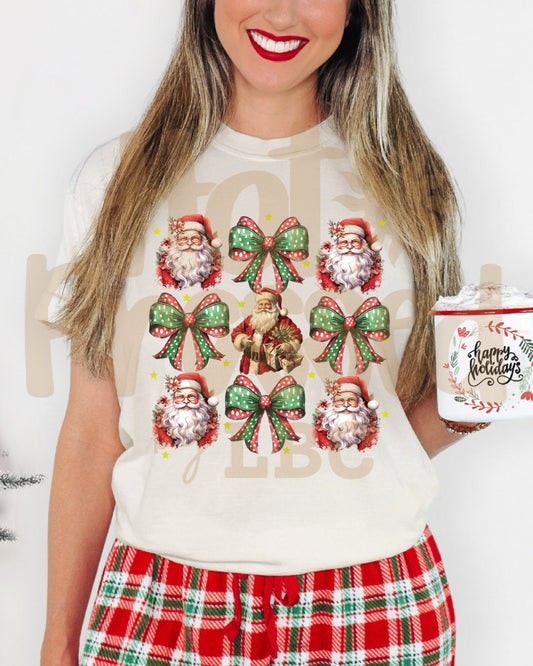 Santa Bow Collage