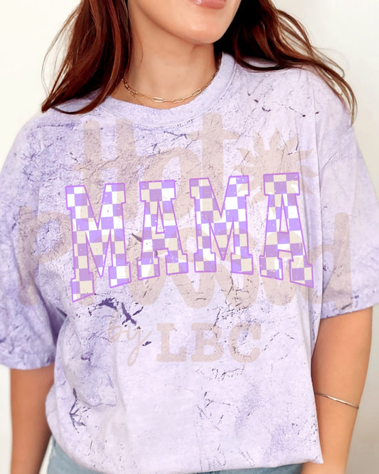 Purple Checkered Mama