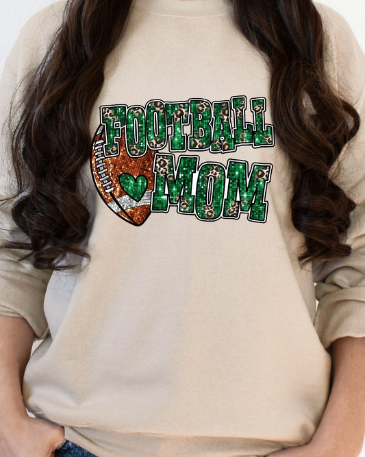 Sparkly Football Mom