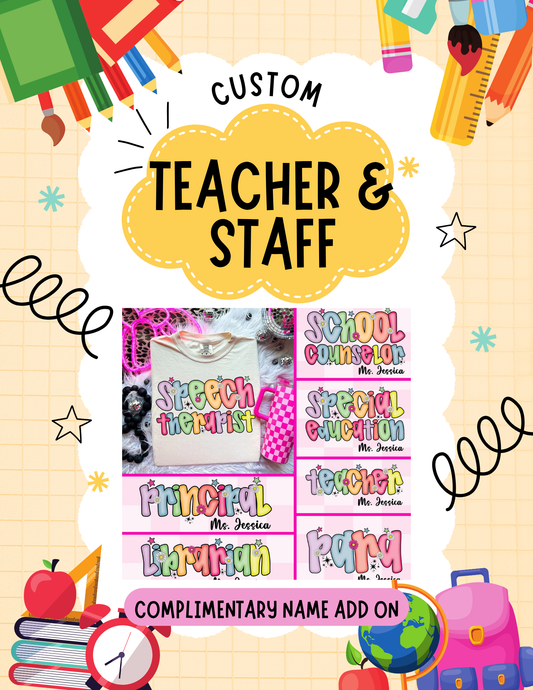 Teacher & Staff Tee Option 2